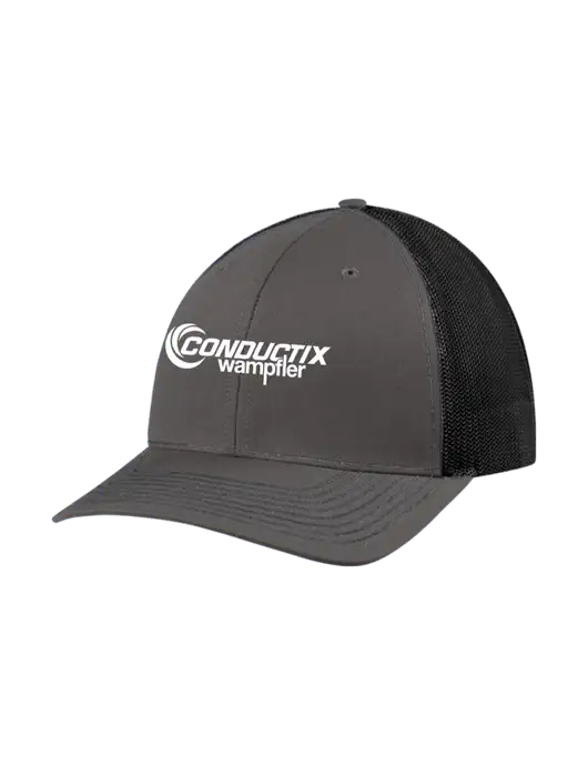Richardson Adjustable Snapback Original 112 Trucker Cap Dark Grey w/Black Mesh w/Conductix Logo