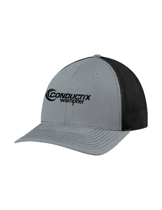 Richardson Adjustable Snapback Original 112 Trucker Cap Heather Grey w/Black Mesh w/Conductix Logo