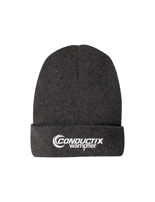 Recycled Charcoal Heather Beanie w/Conductix Logo