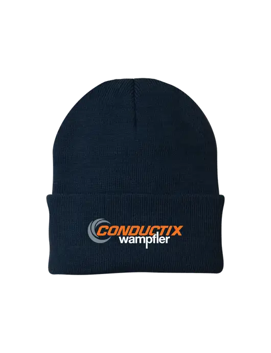 Navy Knit Cap w/Conductix Logo