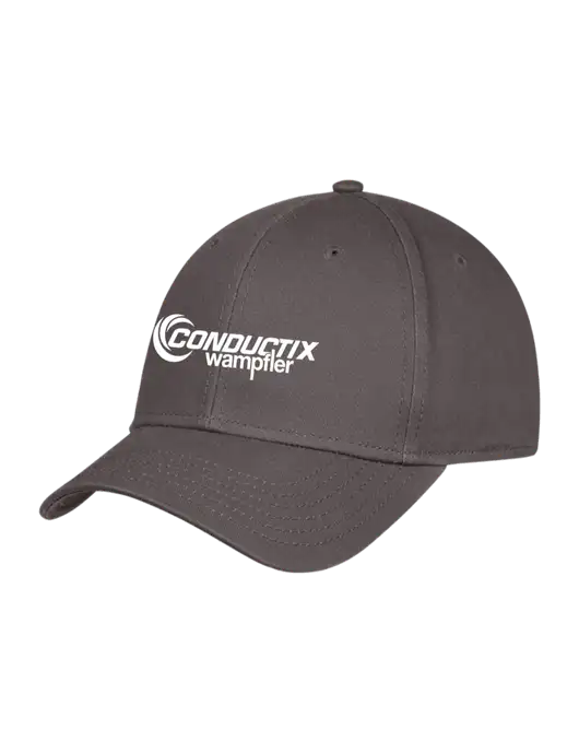 Charcoal Structured Cap Hook & Loop w/Conductix Logo