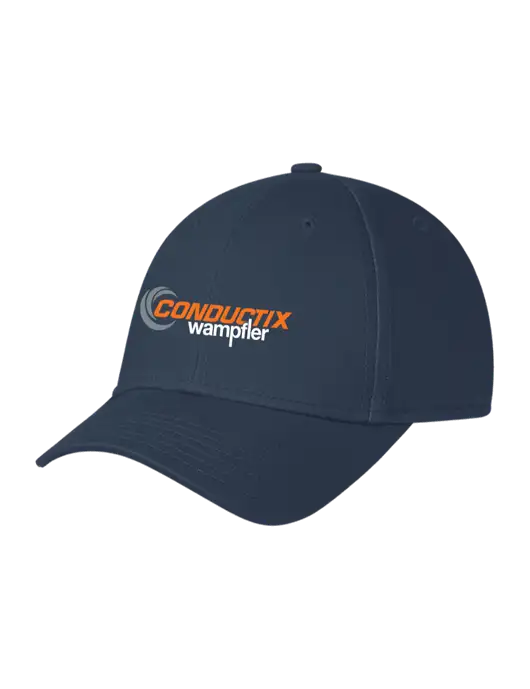 Navy Structured Cap Hook & Loop w/Conductix Logo