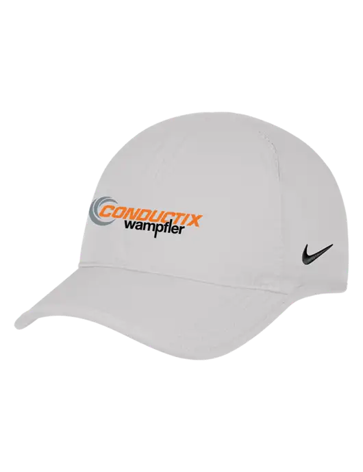 Nike White Featherlight Cap w/Conductix Logo
