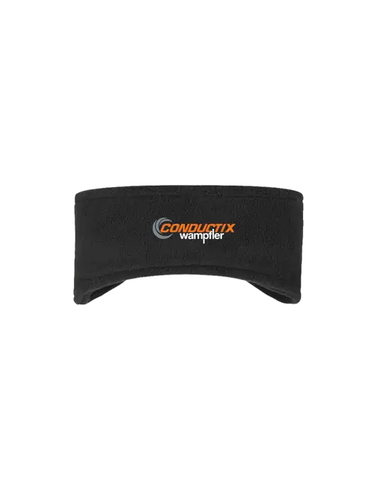 Black Stretch Fleece Headband w/Conductix Logo