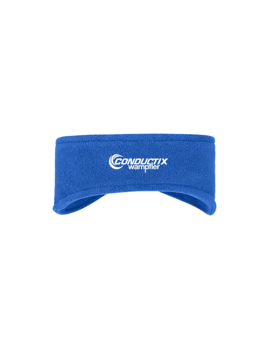 Royal Stretch Fleece Headband w/Conductix Logo