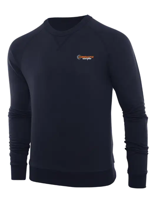 Allmade Dark Navy Organic French Terry Crewneck Sweatshirt w/Conductix Logo