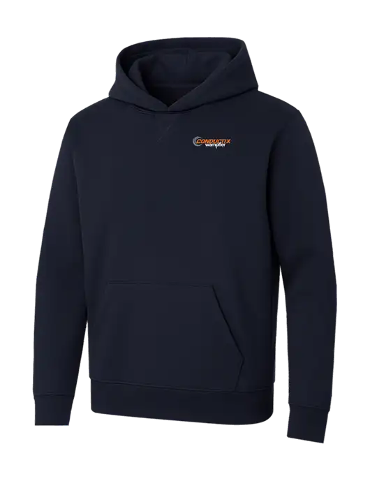 Allmade Dark Navy Organic French Terry Pullover Hoodie w/Conductix Logo