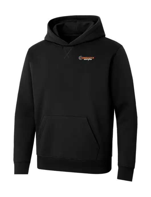 Allmade Deep Black Organic French Terry Pullover Hoodie w/Conductix Logo