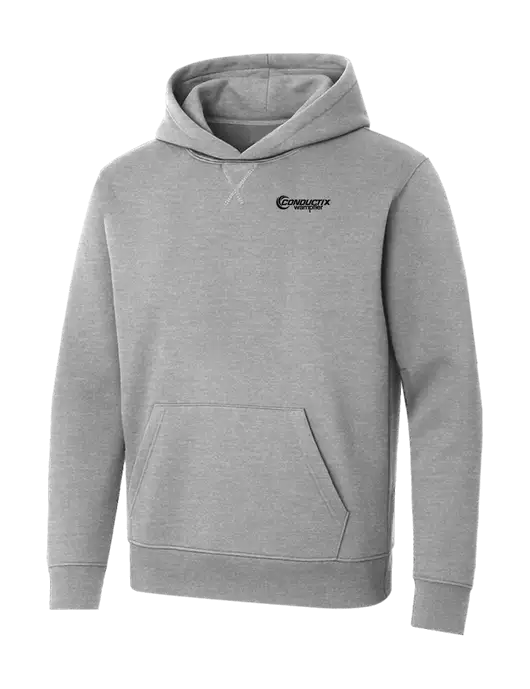 Allmade Granite Grey Heather Organic French Terry Pullover Hoodie w/Conductix Logo