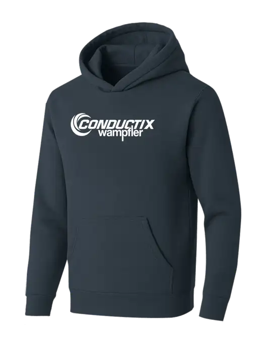 BELLA+CANVAS Dark Grey Sponge Fleece Pullover Hoodie w/Conductix Logo