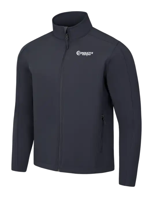 Charcoal Grey Core Soft Shell Jacket w/Conductix Logo