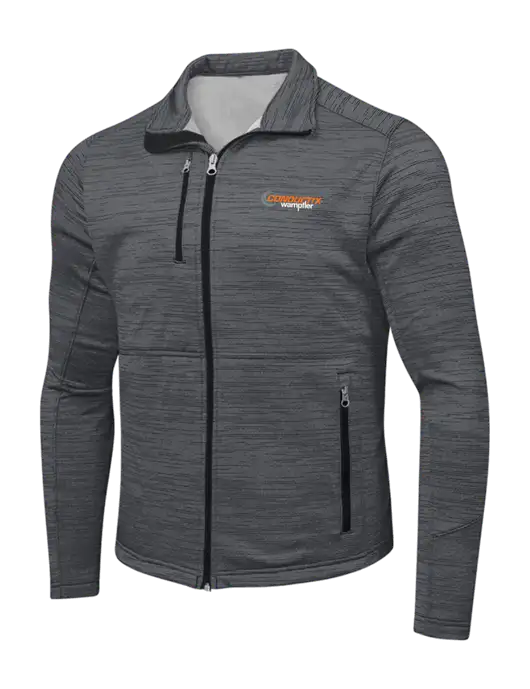 Dark Grey Digi Stripe Fleece Jacket w/Conductix Logo