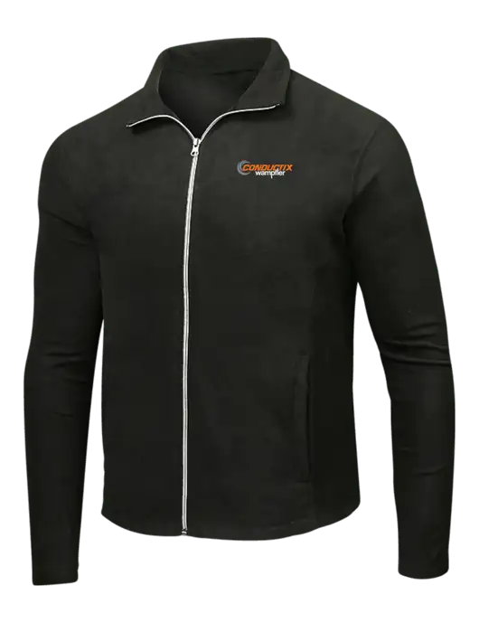 Black Microfleece Jacket w/Conductix Logo