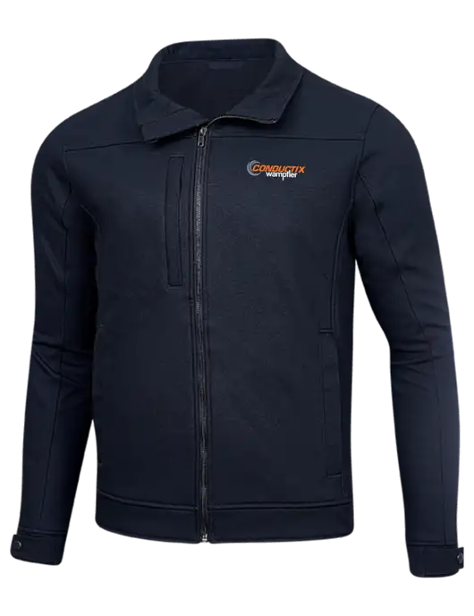 Cornerstone Navy Duck Bonded Soft Shell Jacket w/Conductix Logo
