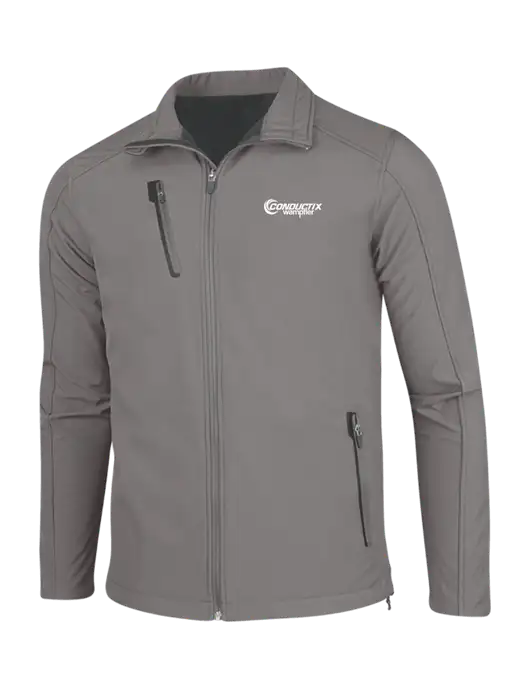 Medium Grey Welded Softshell Jacket w/Conductix Logo