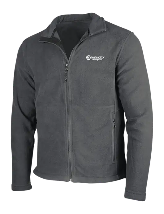 Dark Grey Fleece Jacket w/Conductix Logo