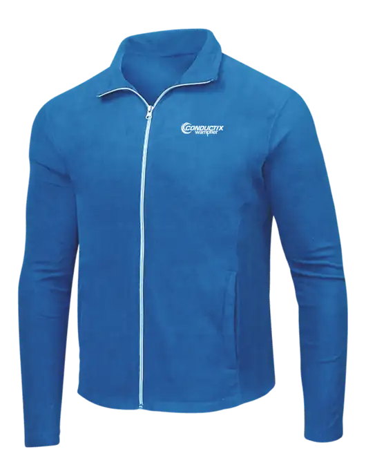 Light Royal Microfleece Jacket w/Conductix Logo