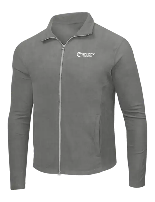 Medium Grey Microfleece Jacket w/Conductix Logo