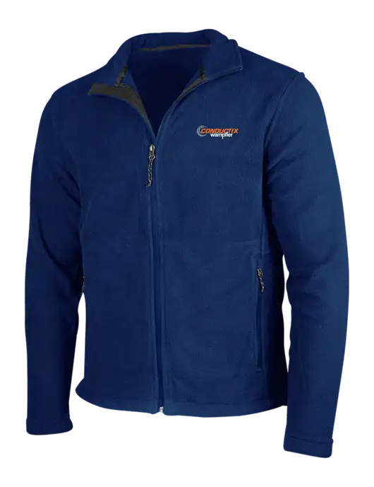 Navy Fleece Jacket w/Conductix Logo