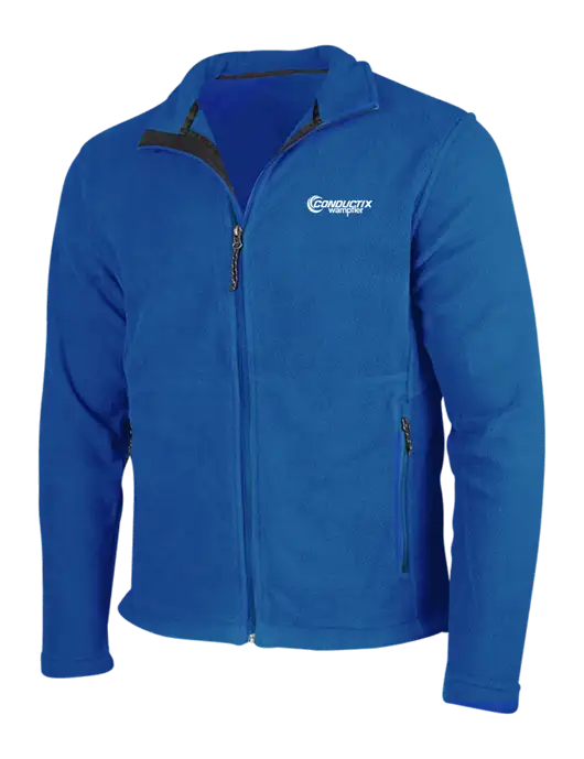 Dark Royal Fleece Jacket w/Conductix Logo