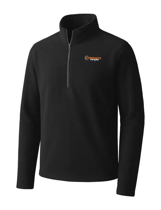 Black Microfleece 1/2 Zip Pullover w/Conductix Logo