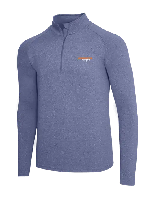 Navy Heather Sport Wick Stretch 1/4 Zip Pullover w/Conductix Logo