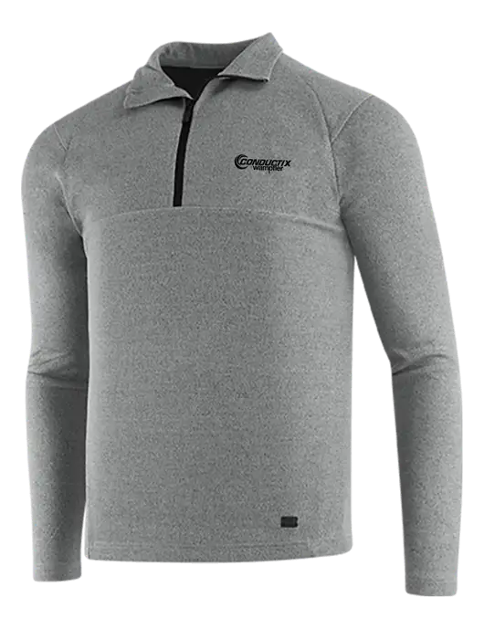 OGIO Petrol Grey Heather Transition 1/4 Zip Pullover w/Conductix Logo