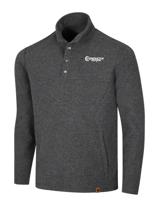 Russell Outdoors Dark Grey Heather Basin Snap Pullover w/Conductix Logo