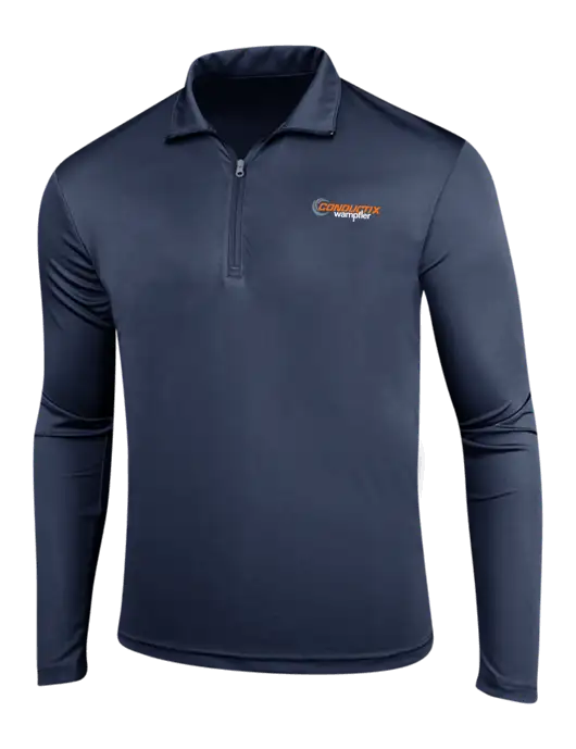 Navy PosiCharge Competitor 1/4 Zip Pullover w/Conductix Logo