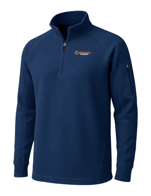 True Navy Tech Fleece 1/4 Zip Pullover w/Conductix Logo