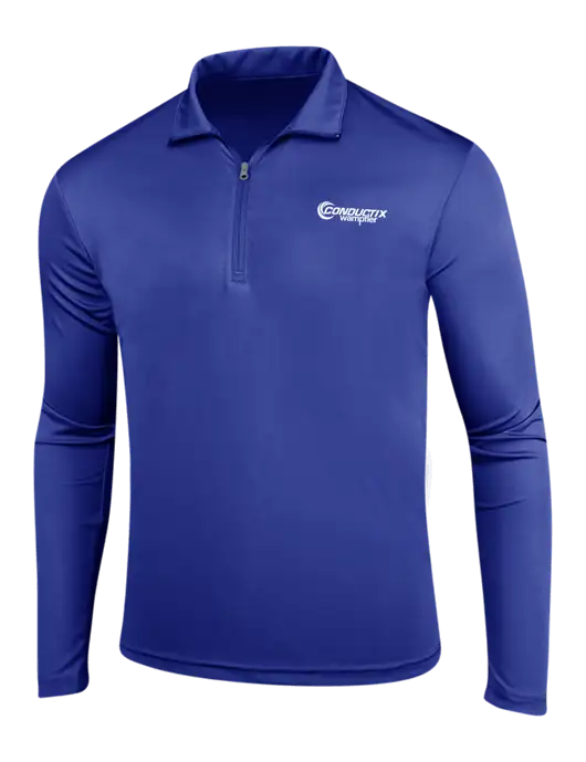 Dark Royal PosiCharge Competitor 1/4 Zip Pullover w/Conductix Logo