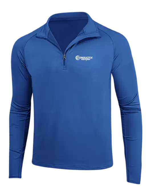 Dark Royal Sport Wick Stretch 1/4 Zip Pullover w/Conductix Logo