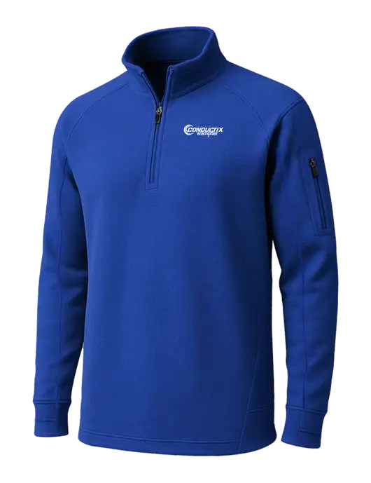 True Royal Tech Fleece 1/4 Zip Pullover w/Conductix Logo