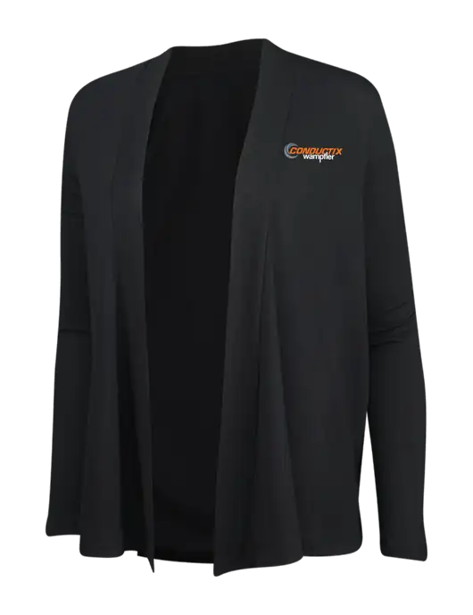 Black Womens Concept Cardigan w/Conductix Logo