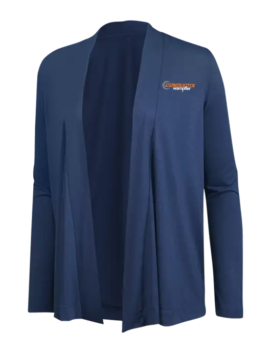 Dusty  Blue Womens Concept Cardigan w/Conductix Logo