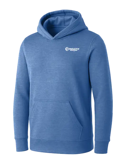 Womens Royal Heather Core Fleece Pullover Hooded Sweatshirt w/Conductix Logo