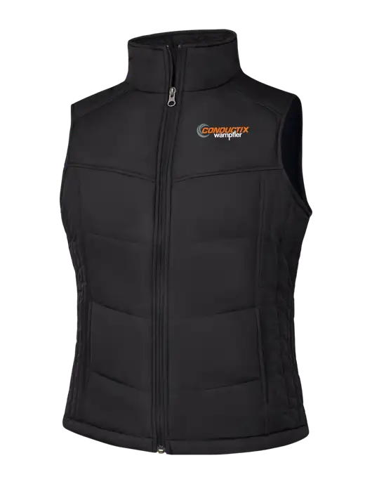 Womens Black/Black Vest w/Conductix Logo