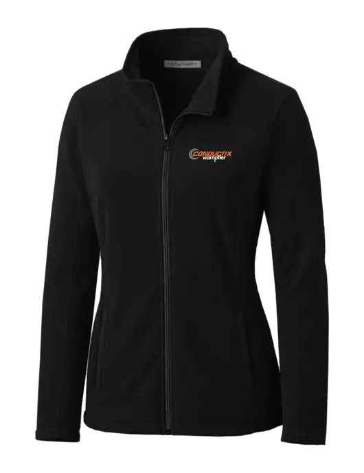 Black Womens Microfleece Jacket w/Conductix Logo