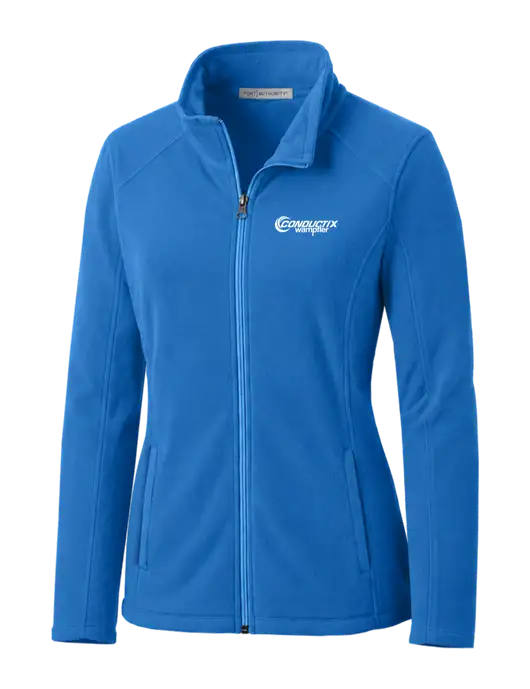 Light Royal Womens Microfleece Jacket w/Conductix Logo