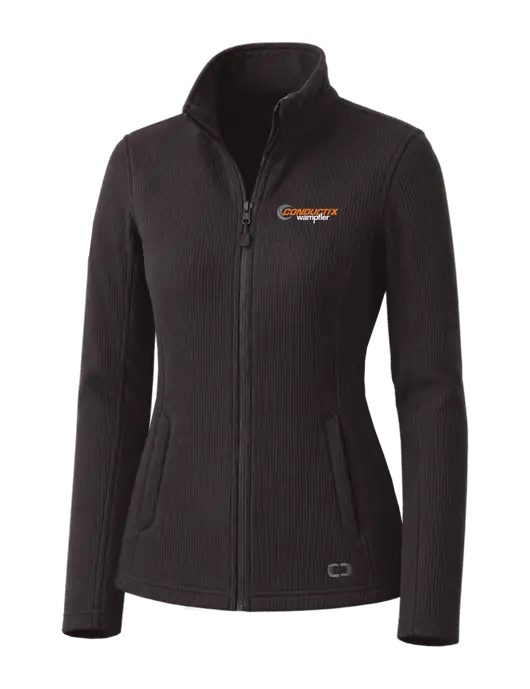 OGIO Blacktop Womens Grit Fleece Jacket w/Conductix Logo