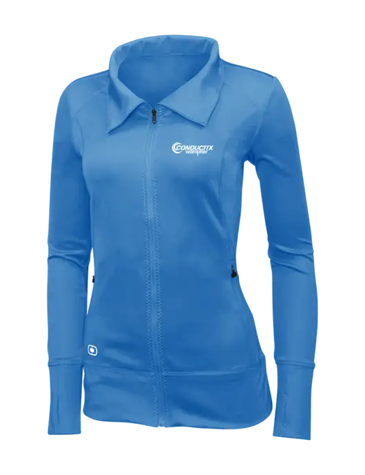 OGIO Royal Blue Womens Endurance Fulcrum Full-Zip w/Conductix Logo