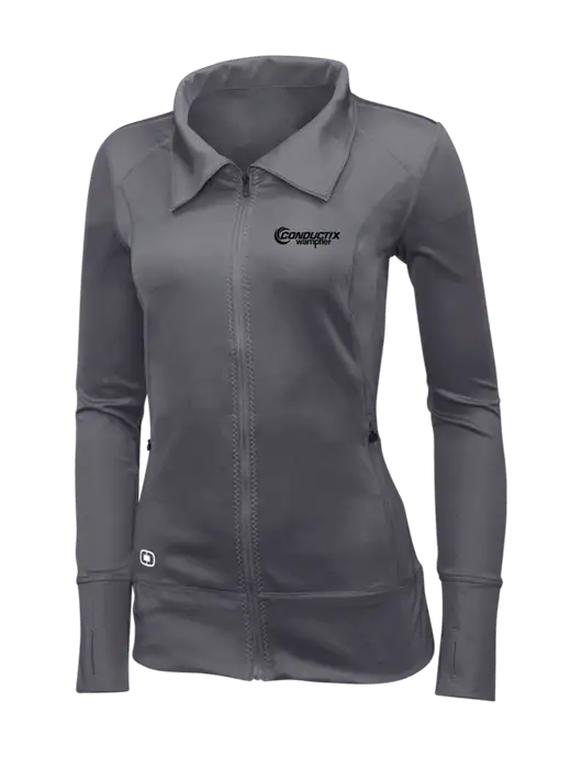 OGIO Dark Grey Womens Endurance Fulcrum Full-Zip w/Conductix Logo
