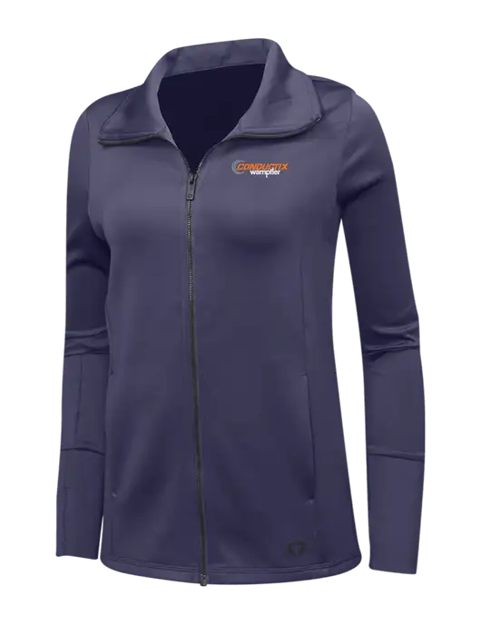 OGIO Navy Womens Endurance Modern Performance Full-Zip w/Conductix Logo