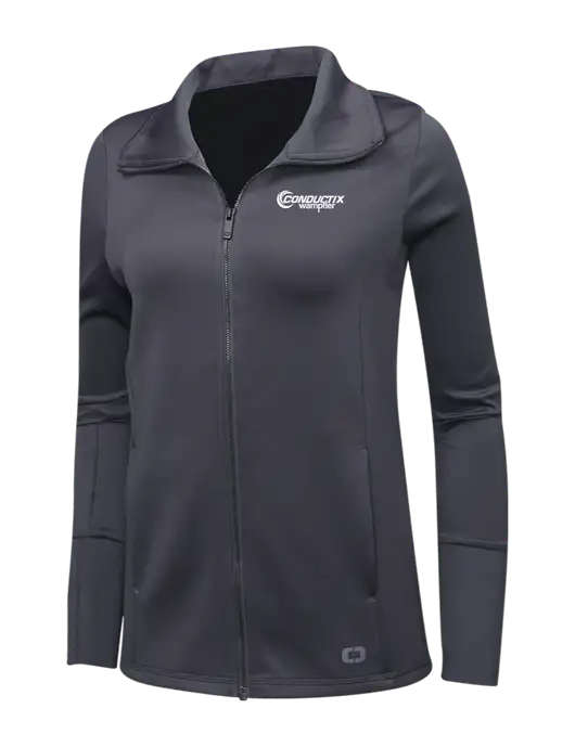 OGIO Dark Grey Womens Endurance Modern Performance Full-Zip w/Conductix Logo