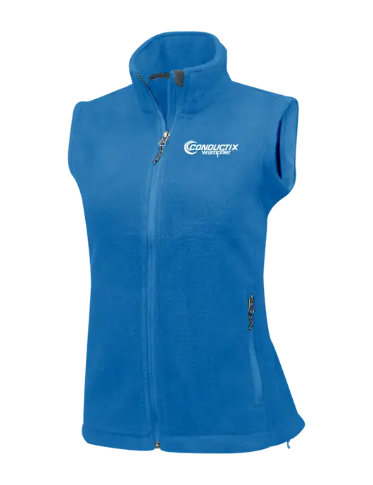 Royal Womens Fleece Vest w/Conductix Logo