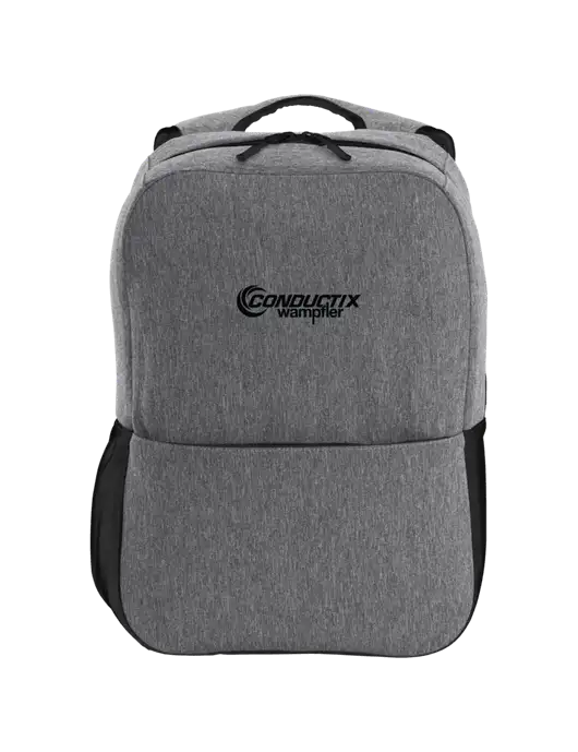 Access Square Laptop Graphite Heather/Black Backpack w/Conductix Logo