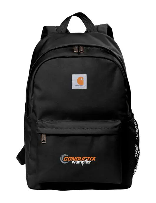 Carhartt Black Canvas Backpack w/Conductix Logo