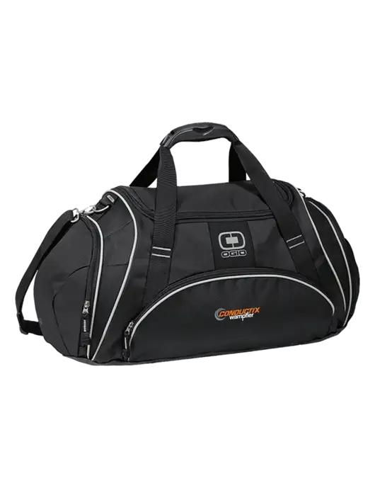 OGIO Black Crunch Duffel
 w/Conductix Logo
