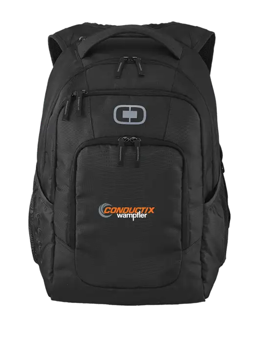 OGIO Black Logan Laptop Backpack
 w/Conductix Logo