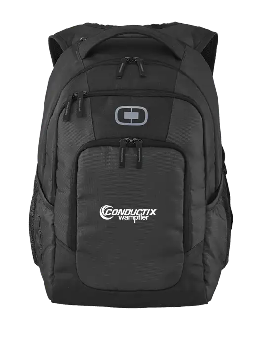OGIO Diesel Grey Logan Laptop Backpack
 w/Conductix Logo